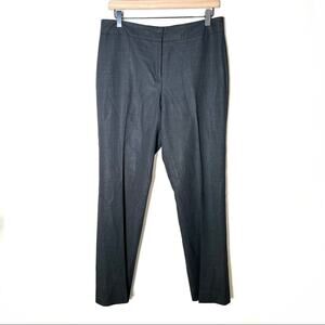 Classiques Entier Black wool straight leg business casual dress pants sz 8 B177